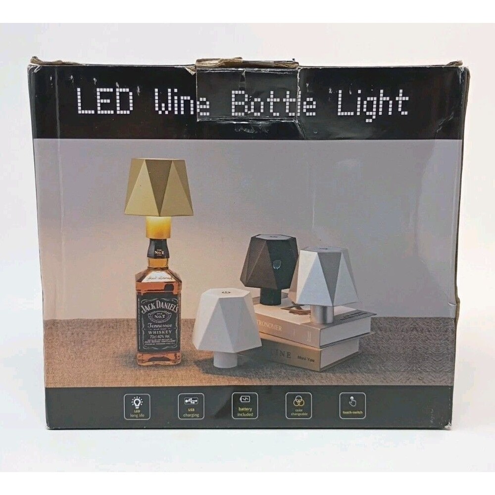 Wireless Bottle Lamp, Wine Bottle Lights with Touch Dimming, Rechargeable - Picture 2 of 15